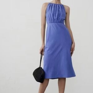 Banana Republic Dusty Blue Midi Dress